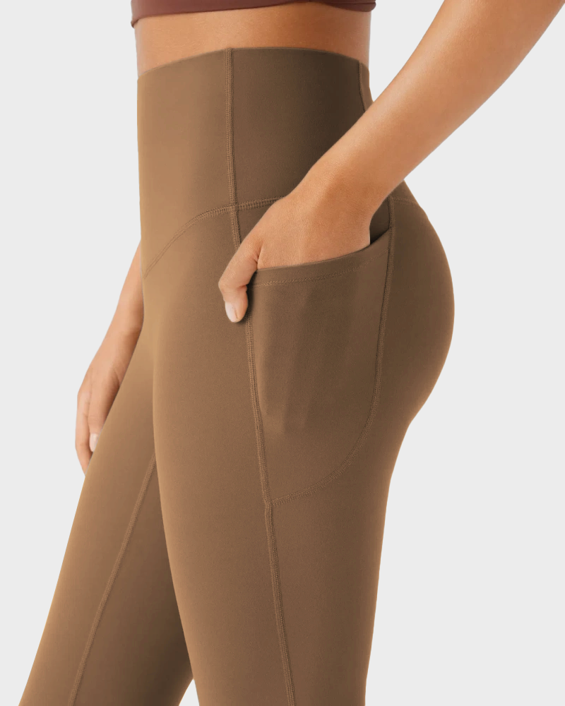 High Waisted Tummy Control Butt-Lifting Shaping Yoga Bootcut Leggings