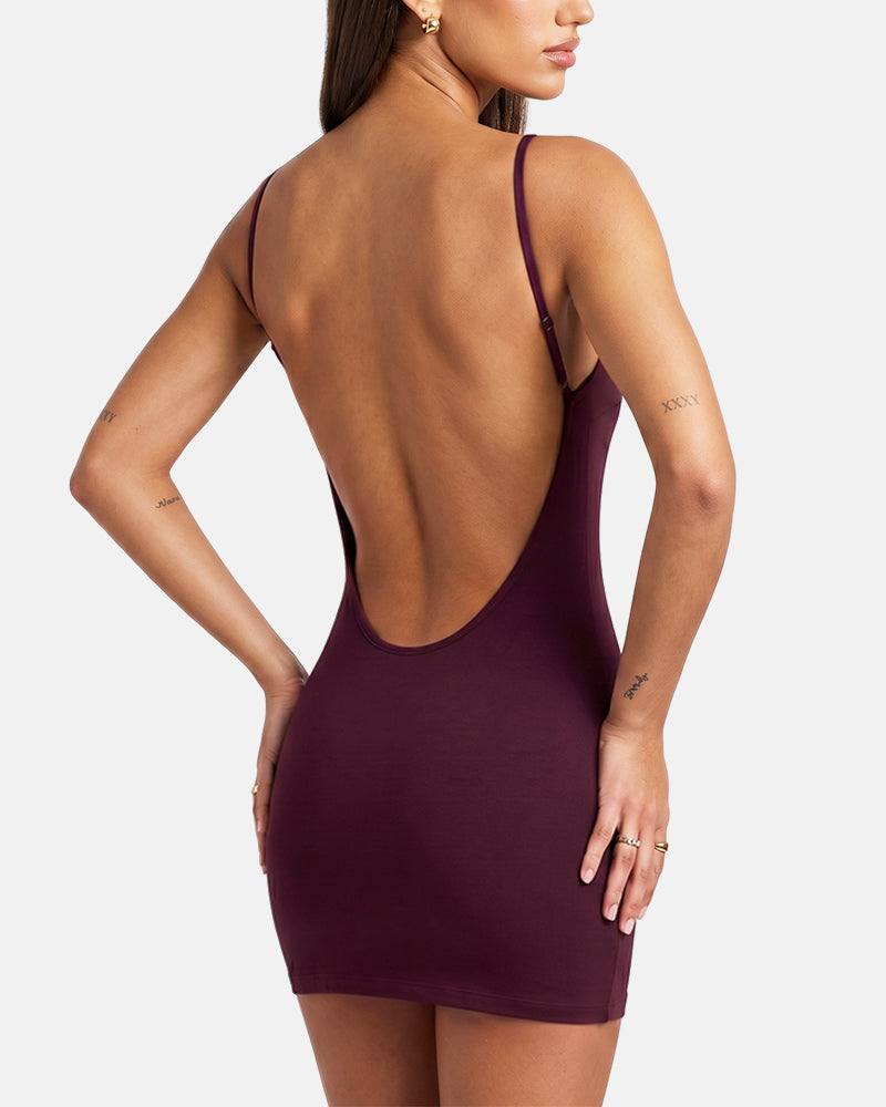 Lightweight Backless Spaghetti Strap Sleeveless Bodycon Beach Dress