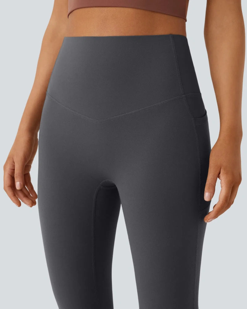 High Waisted Tummy Control Butt-Lifting Shaping Yoga Bootcut Leggings