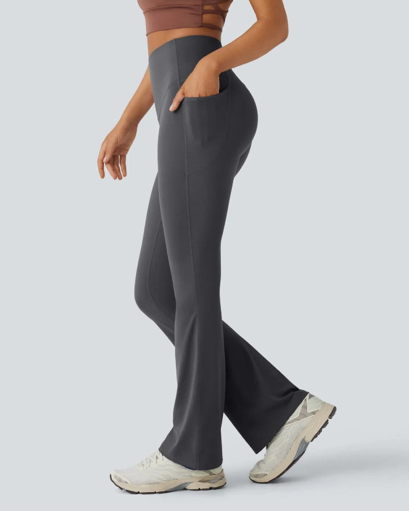 High Waisted Tummy Control Butt-Lifting Shaping Yoga Bootcut Leggings