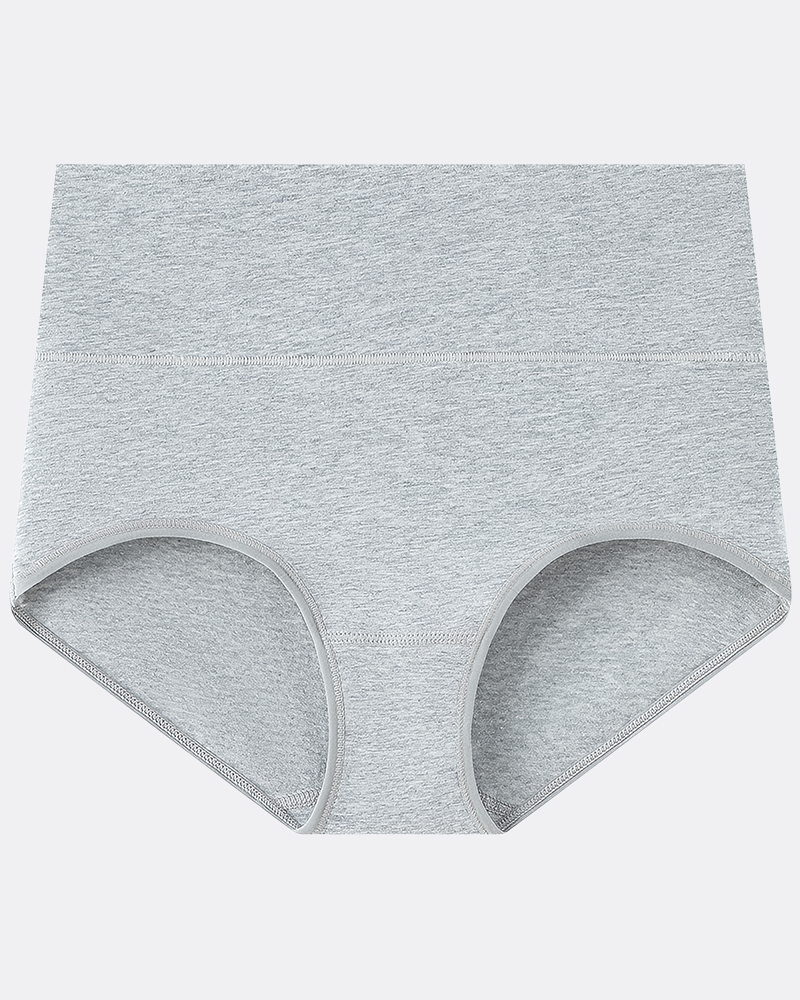 Women's Plus Size Cotton High Waisted Briefs – 1 Pair (Single)
