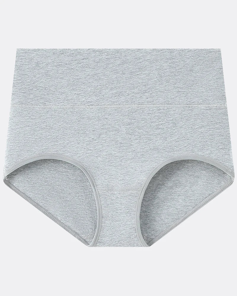 Women's Plus Size Cotton High Waisted Briefs – 1 Pair (Single)