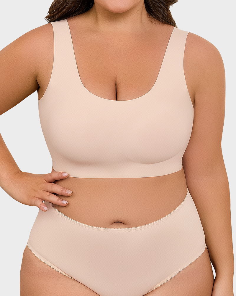 Seamless Wireless Full Coverage Breathable Pull On Bra