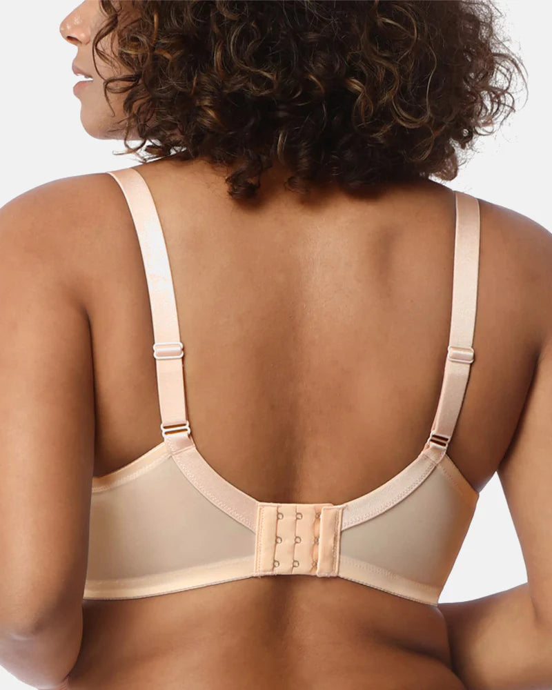 Full Coverage Lace Minimizer Bra - Petal-Beige