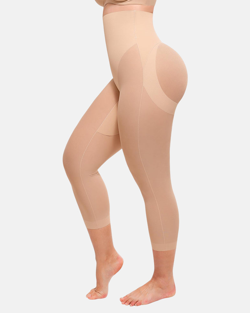 Mesh Tummy Control Butt-Lifting Capri Leggings