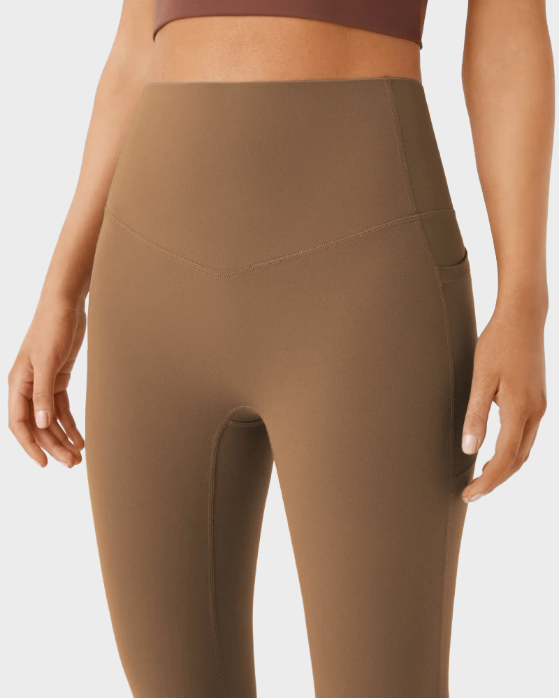 High Waisted Tummy Control Butt-Lifting Shaping Yoga Bootcut Leggings