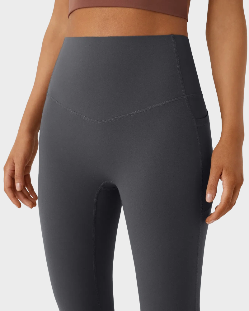 High Waisted Tummy Control Butt-Lifting Shaping Yoga Bootcut Leggings