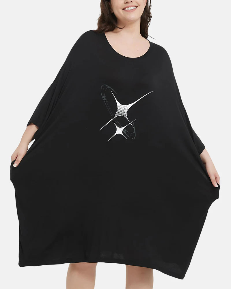 Soft Bamboo Sleepshirt with Pocket Plus Size S-5XL