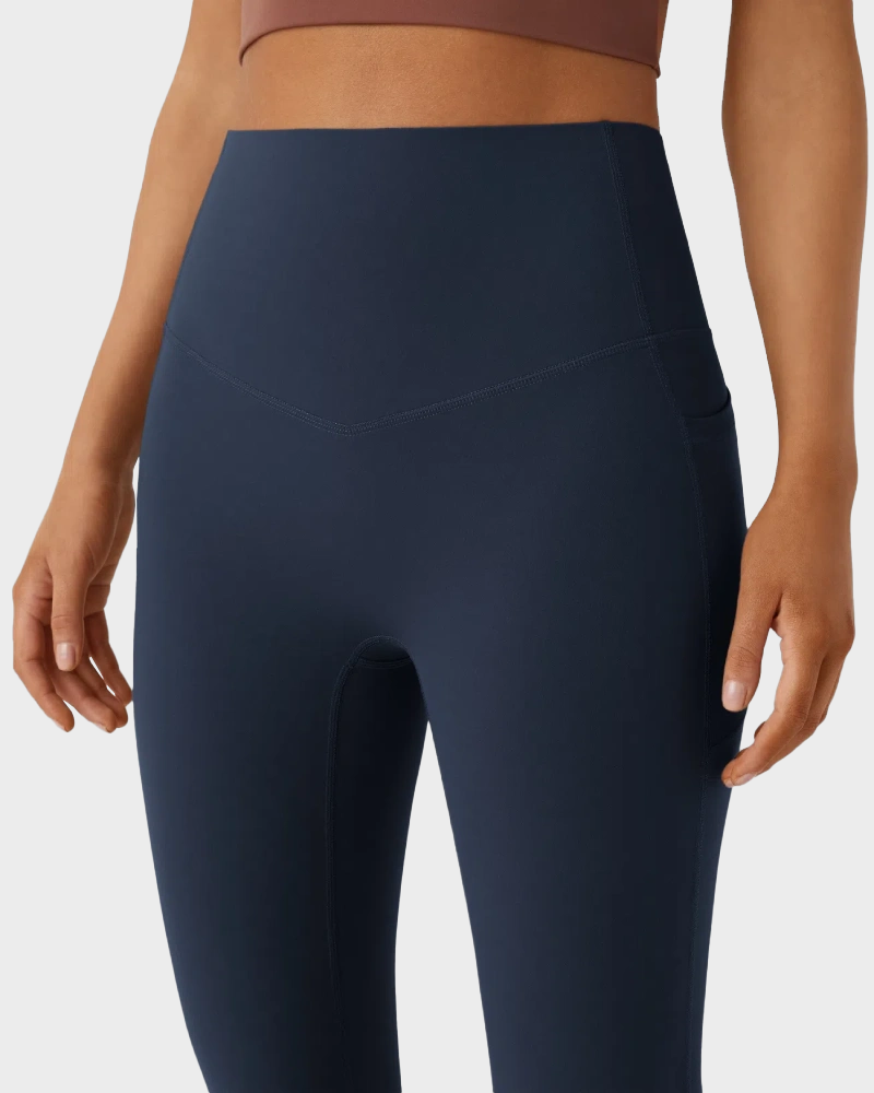 High Waisted Tummy Control Butt-Lifting Shaping Yoga Bootcut Leggings