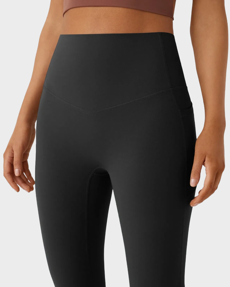 High Waisted Tummy Control Butt-Lifting Shaping Yoga Bootcut Leggings