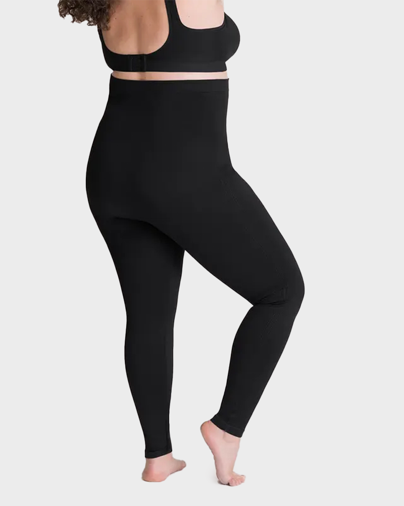 High Waisted Tummy Control Leggings Medium Compression Shaping Yoga Pants