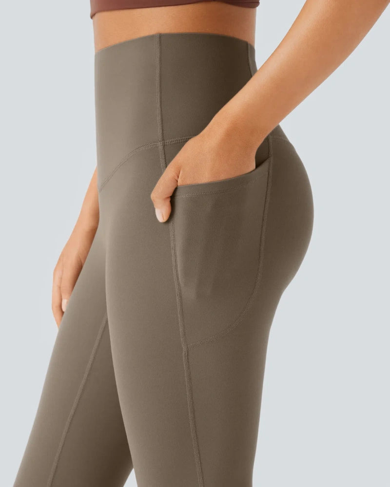 High Waisted Tummy Control Butt-Lifting Shaping Yoga Bootcut Leggings