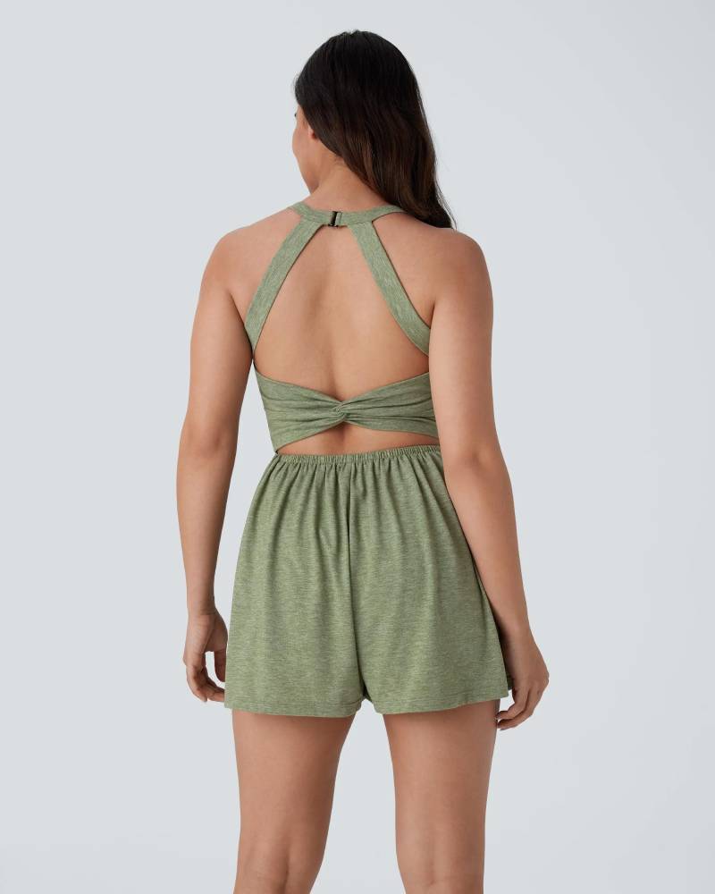 Easy Peezy Sleeveless Pocket 2-in-1 Romper