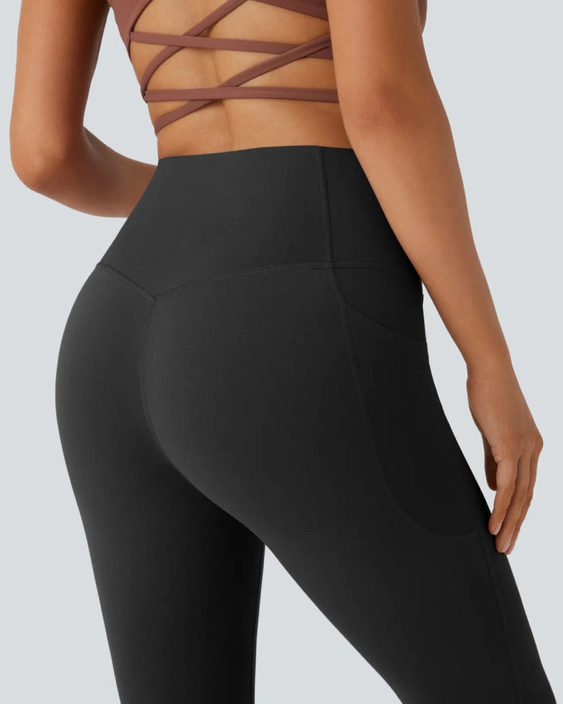 High Waisted Tummy Control Butt-Lifting Shaping Yoga Bootcut Leggings