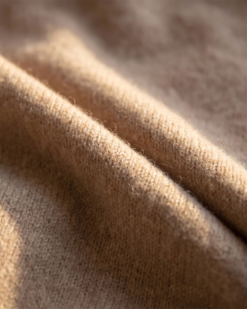 Soft Knitted Wrap Shawl Thick Warm Knotted Detail Cover-Up