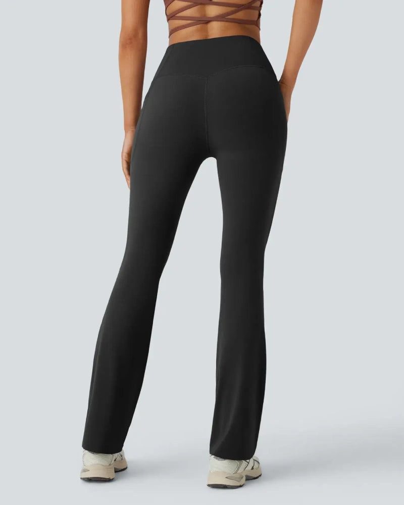 High Waisted Tummy Control Butt-Lifting Shaping Yoga Bootcut Leggings