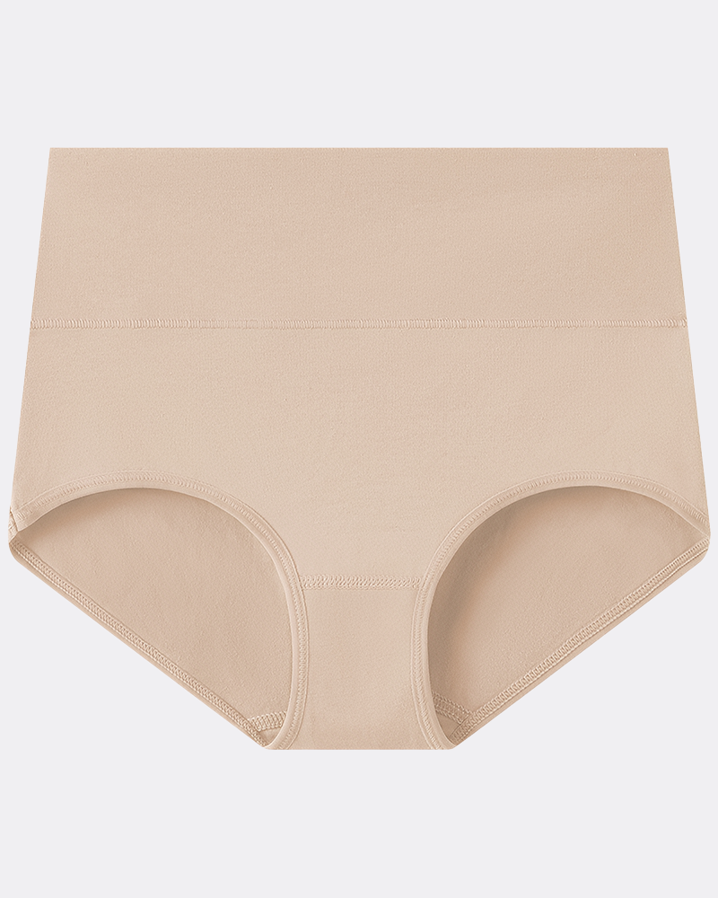 Women's Plus Size Cotton High Waisted Briefs – 1 Pair (Single)