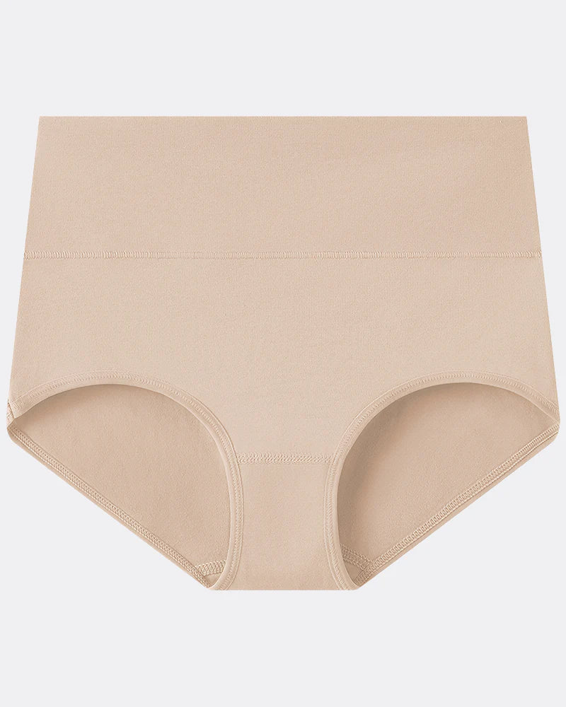 Women's Plus Size Cotton High Waisted Briefs – 1 Pair (Single)