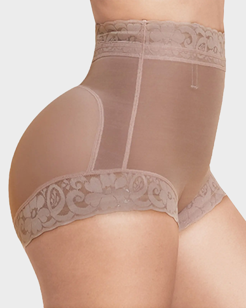 High Waist Shapewear Panty in Faja Colombianas Style with Anti-Slip Silicone Band