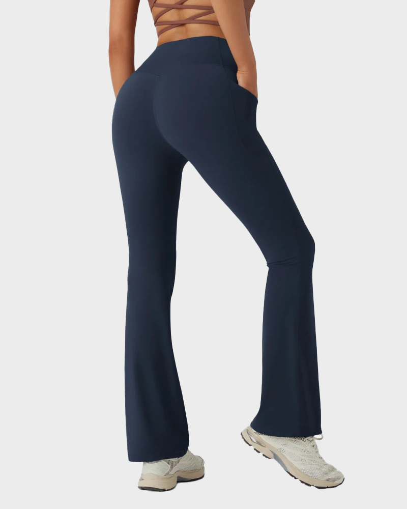 High Waisted Tummy Control Butt-Lifting Shaping Yoga Bootcut Leggings