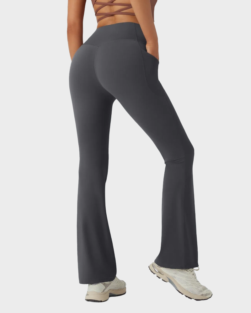 High Waisted Tummy Control Butt-Lifting Shaping Yoga Bootcut Leggings