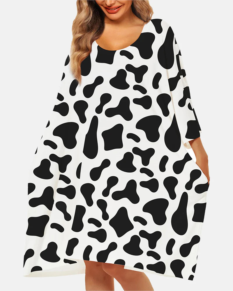 Soft Bamboo Sleepshirt with Pocket Plus Size S-5XL