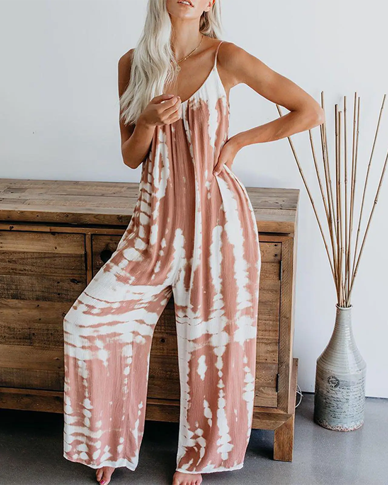 Plus Size Wide Leg Suspender Jumpsuit with Pockets Curvy Fashion Overalls