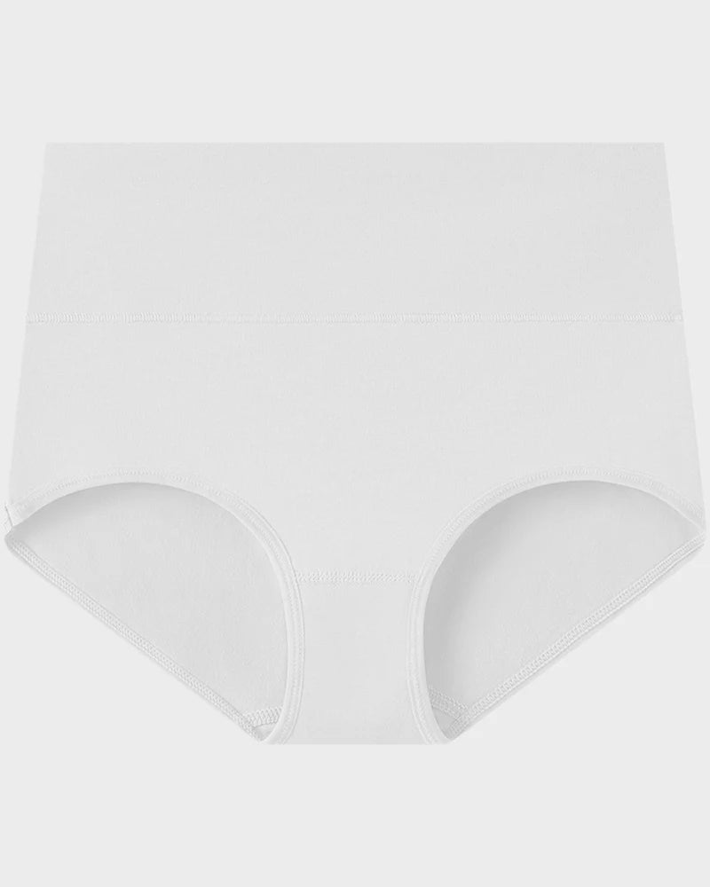 Women's Plus Size Cotton High Waisted Briefs – 1 Pair (Single)