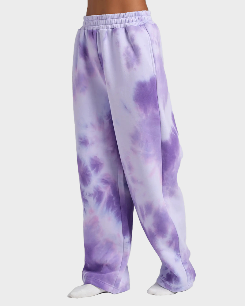 Minimalist Straight Leg Sweatpants High Waist Elastic Drawstring Pants