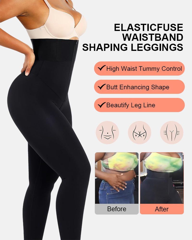 Waistband Tummy Control Shaping Support Comfort All Day Movement Leggings