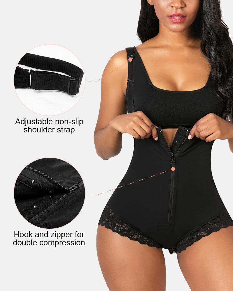 Postpartum Colombian Fajas Shapewear Compression Body Shaper Bodysuit