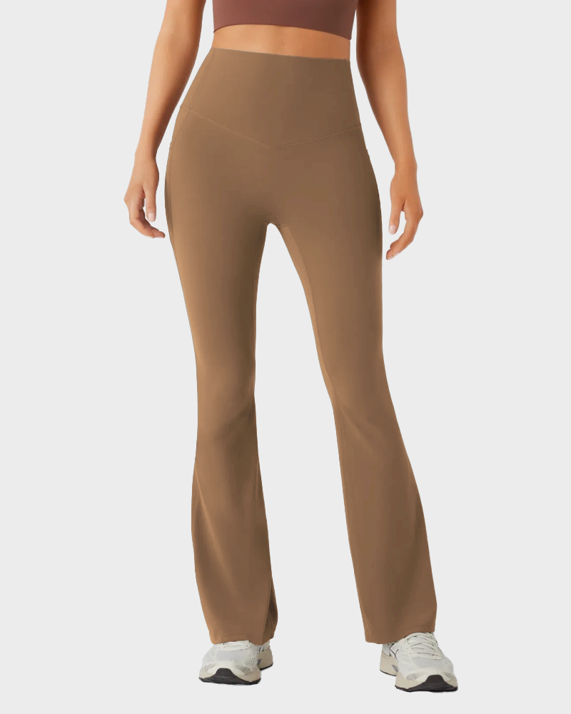 High Waisted Tummy Control Butt-Lifting Shaping Yoga Bootcut Leggings