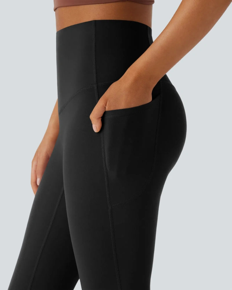 High Waisted Tummy Control Butt-Lifting Shaping Yoga Bootcut Leggings