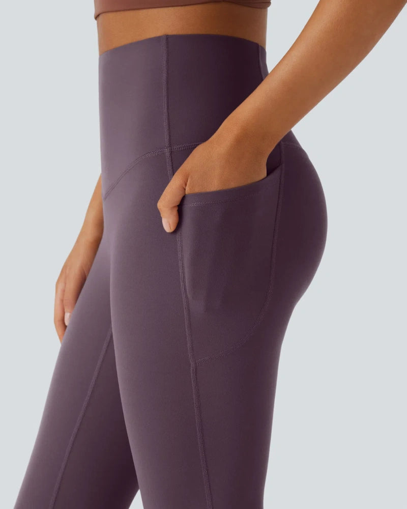 High Waisted Tummy Control Butt-Lifting Shaping Yoga Bootcut Leggings
