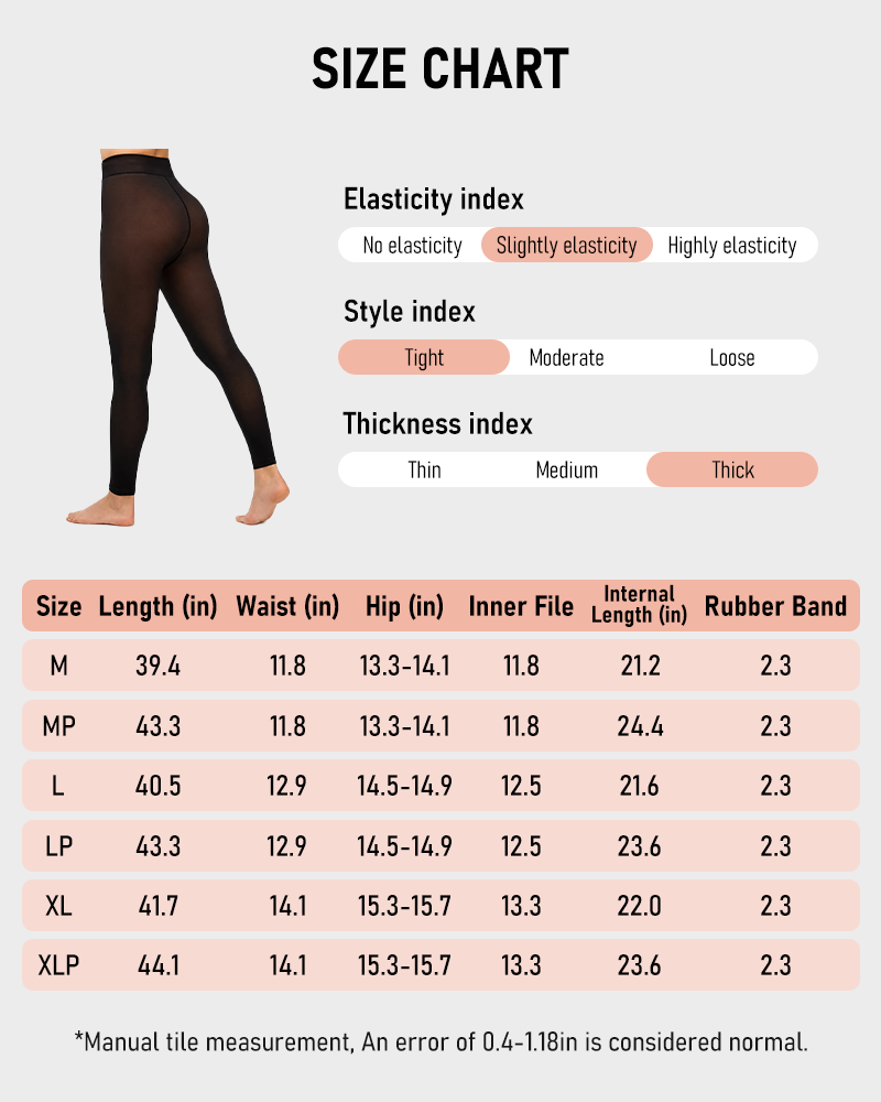 Women's Fleece Lined Fake Sheer Tights Warm High Stretch Winter Leggings