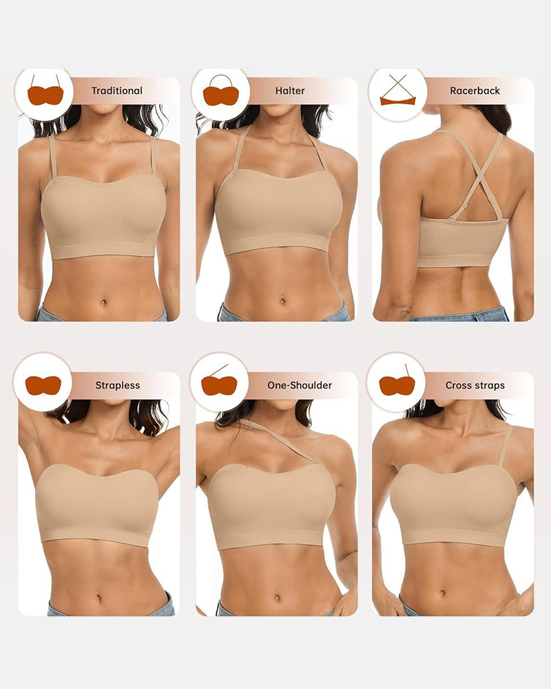 Stay Put Wireless Seamless Strapless Bandeau Bra