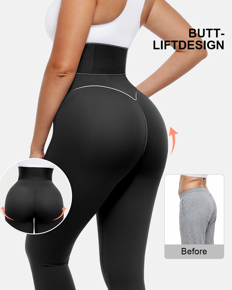 Waistband Tummy Control Shaping Support Comfort All Day Movement Leggings