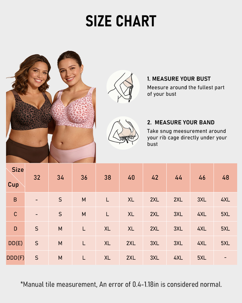 Leopard Jelly Wirefree Bra Full Coverage Padded No Underwire Everyday Bra