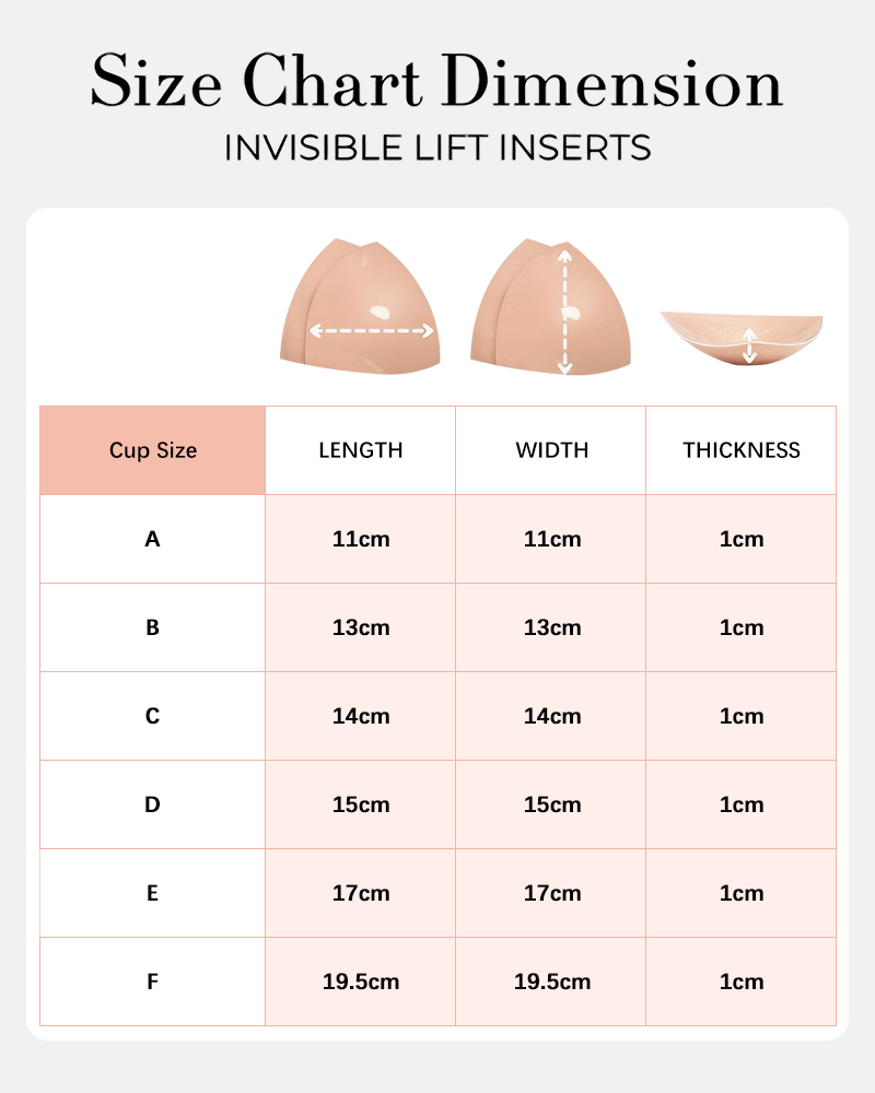 Double-Sided Adhesive Invisible Lift Inserts (2 Pairs)