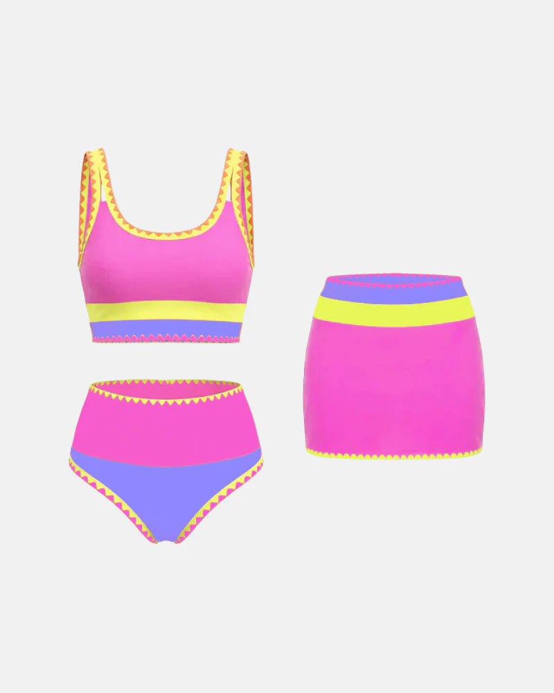 Tummy Control Swimsuits 3 Piece Bathing Suits