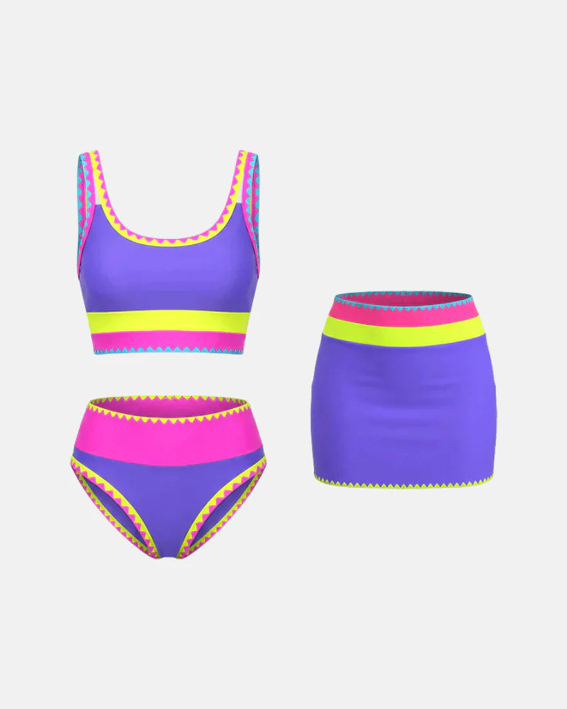 Tummy Control Swimsuits 3 Piece Bathing Suits