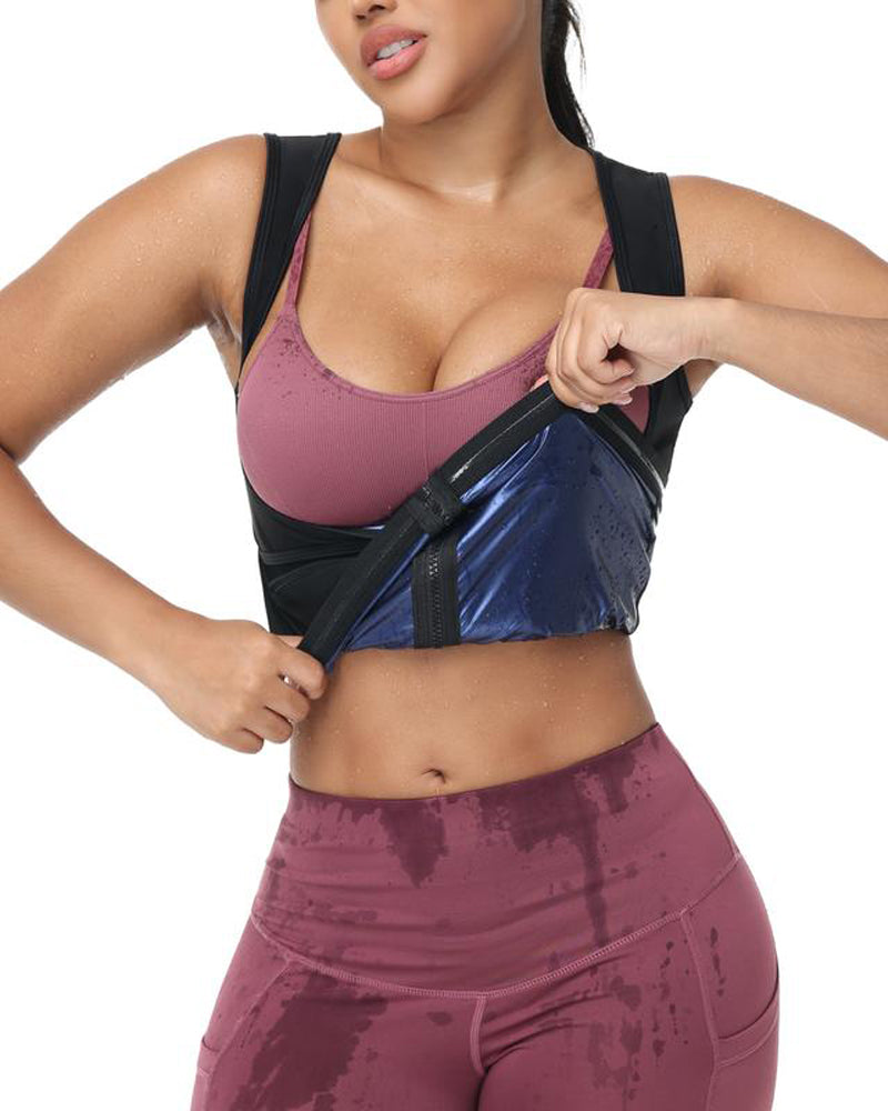 Adjustable Slimming Vest for Women - Tummy Control Sauna Suit
