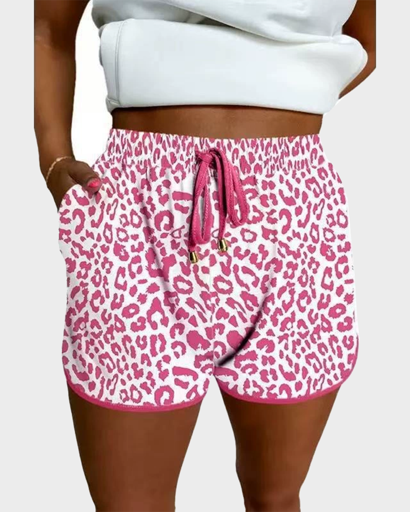 Checkered Drawstring Casual Elastic Waist Comfortable Everyday Chic Shorts