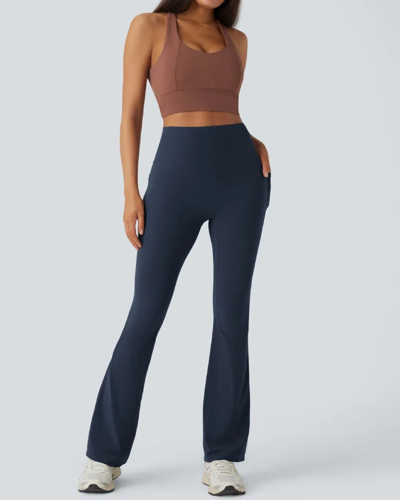 High Waisted Tummy Control Butt-Lifting Shaping Yoga Bootcut Leggings