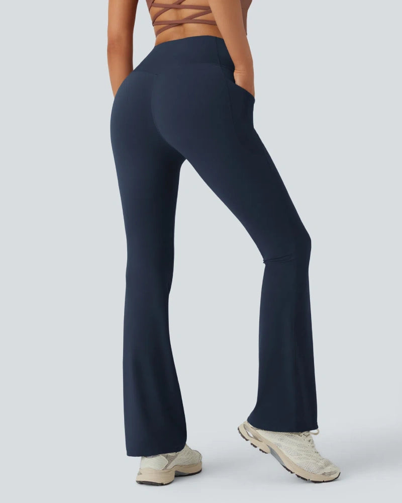 High Waisted Tummy Control Butt-Lifting Shaping Yoga Bootcut Leggings