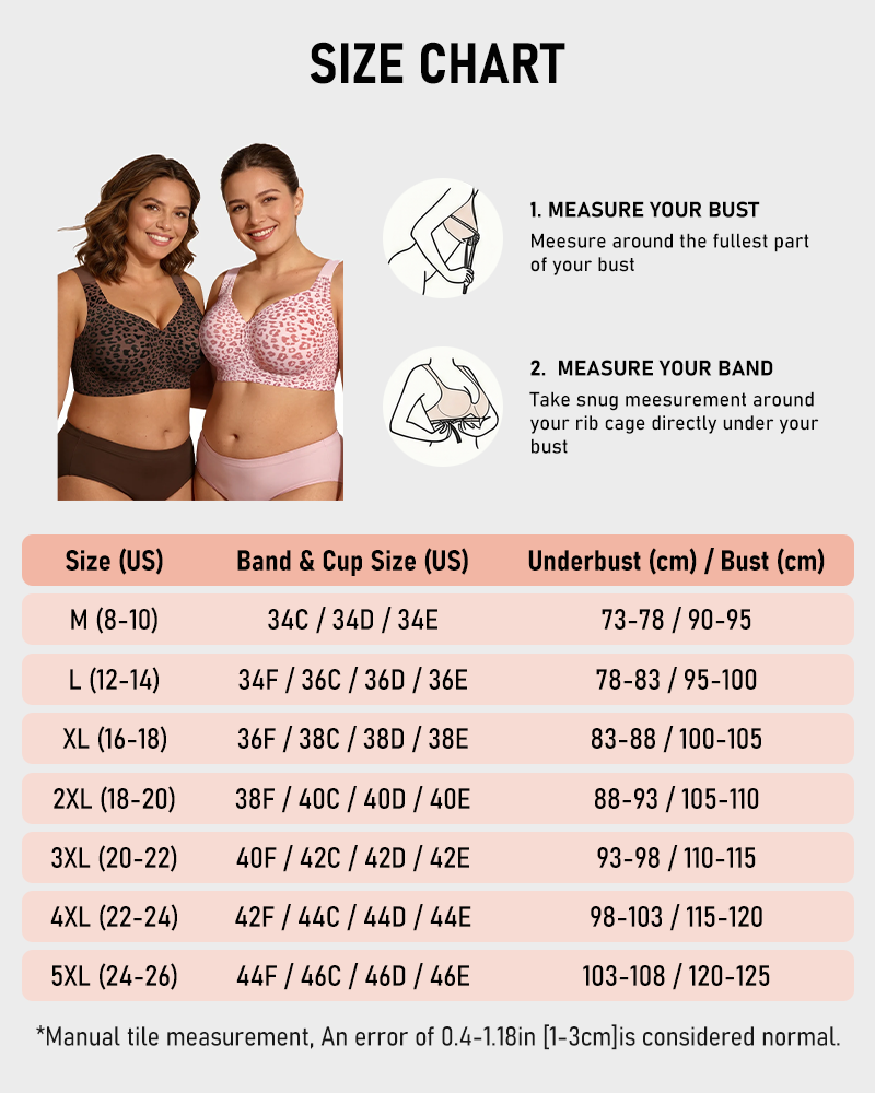 Leopard Jelly Wirefree Bra Full Coverage Padded No Underwire Everyday Bra