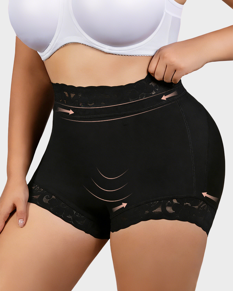 High Waist Shapewear Panty in Faja Colombianas Style with Anti-Slip Silicone Band