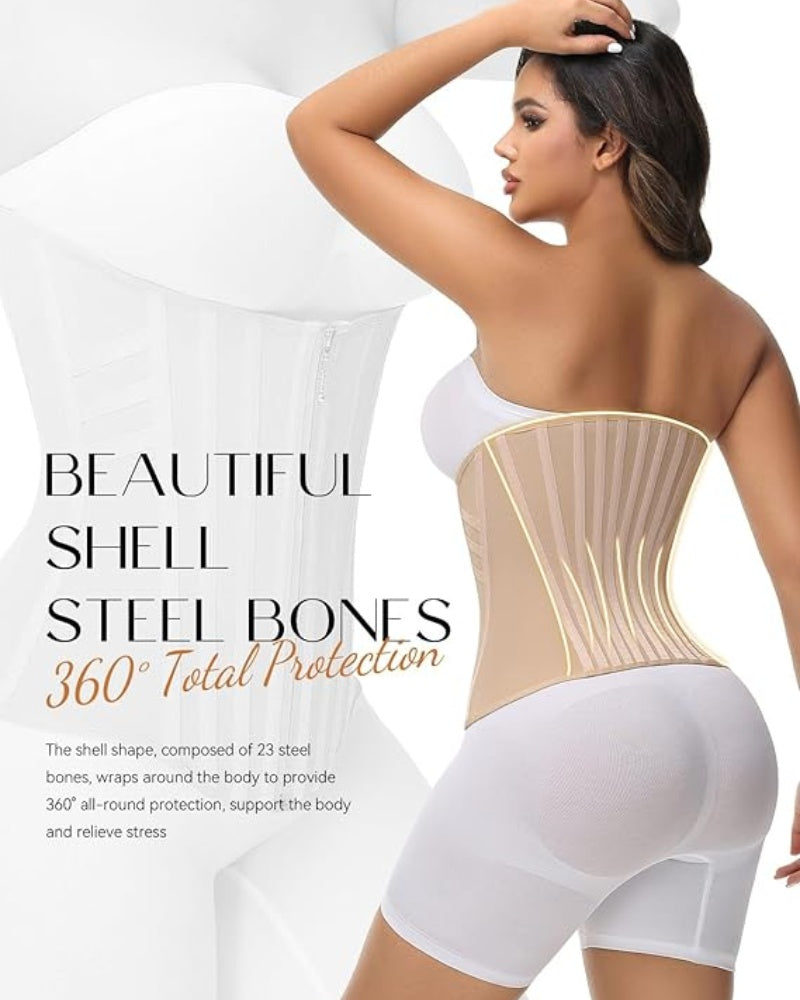 Curved Boned High Compression Waist Trainer Tummy Control Tiny Waist Corset