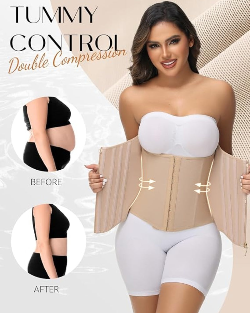 Curved Boned High Compression Waist Trainer Tummy Control Tiny Waist Corset