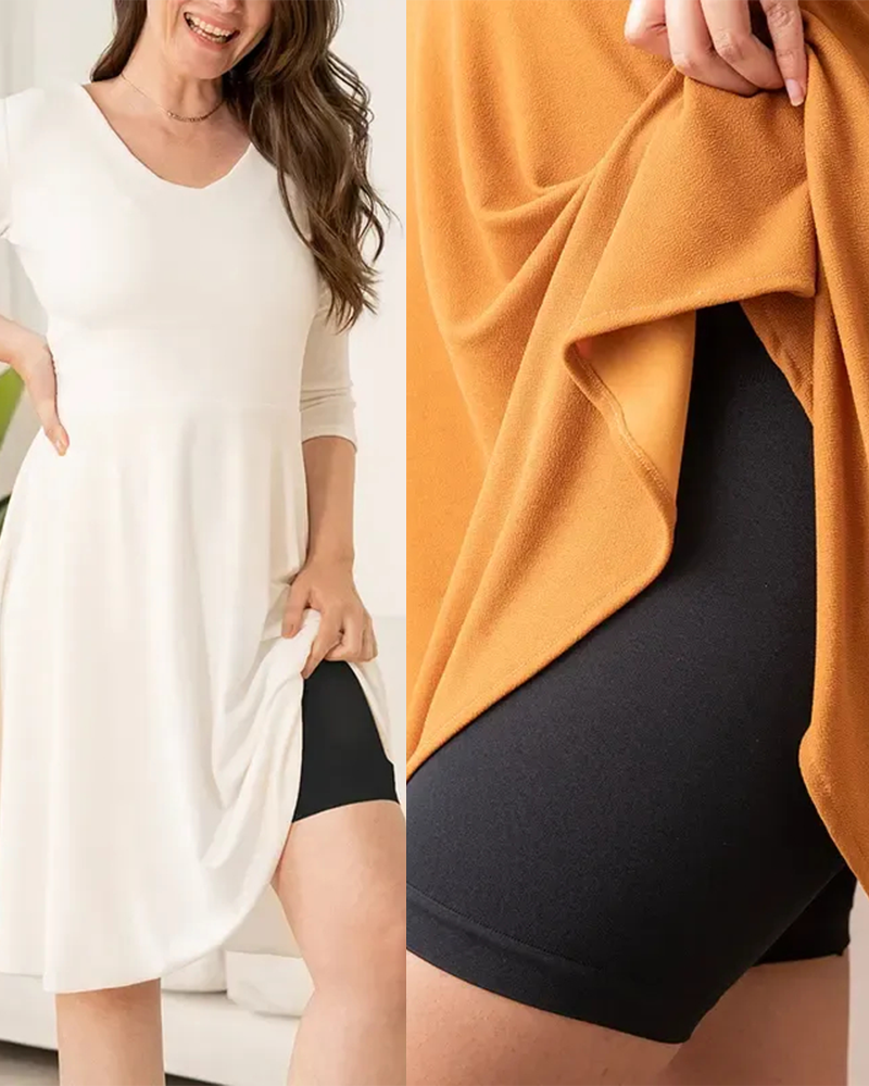 Anti Roll High Waisted Seamless Medium Compression Shapewear Shorts